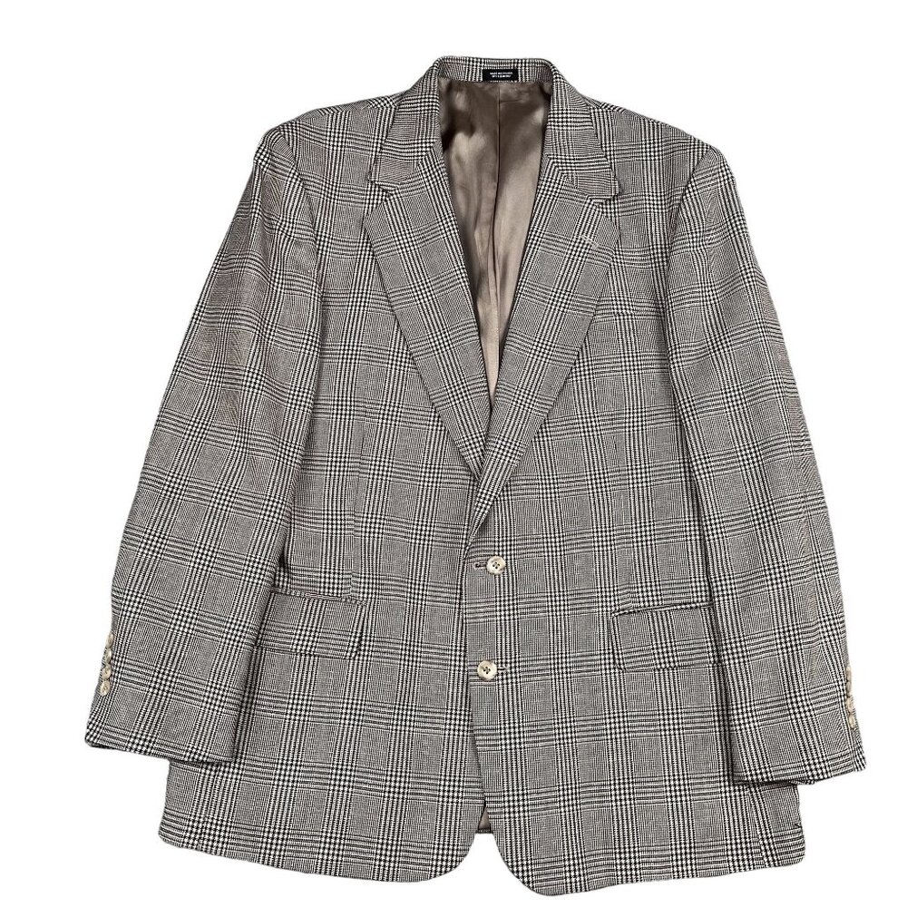 Robert Stock Glen Check Blazer‎ Mens 476L Sports Coat